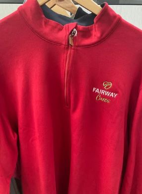 1/4 Zip Classic Style-red